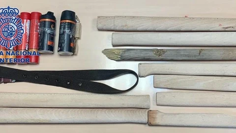 Dos detenidos con material explosivo casero tras el enfrentamiento entre hinchas de Sevilla y Osasuna