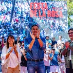 Pedro Sánchez participa en la Festa de la Rosa del PSC en Gavà (Barcelona)