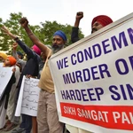 Sikh protest in Quetta against India over Sikh activist's murder in Canada 
