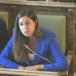 Blanca Jiménez, durante su intervención en el pleno 