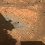 Imagen tomada por el rover Perseverance, de la NASA