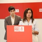 Los concejales socialistas Borja Sanjuan y Sandra Gómez