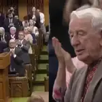 Zelensky en el Parlamento de Canadá y hombre nazi homenajedado