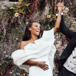 Ana Peleteiro y su marido, Benjamin Compaoré