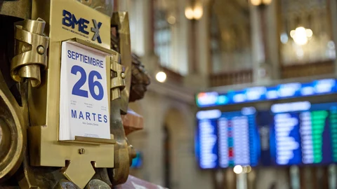 El calendario del día de hoy, 26 de septiembre, en el Palacio de la Bolsa, a 26 de septiembre