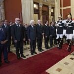 El francés Emmanuel Macron y el alemán Frank Walter Steinmeier acudieron a Roma al funeral del fallecido presidente Giorgio Napolitano