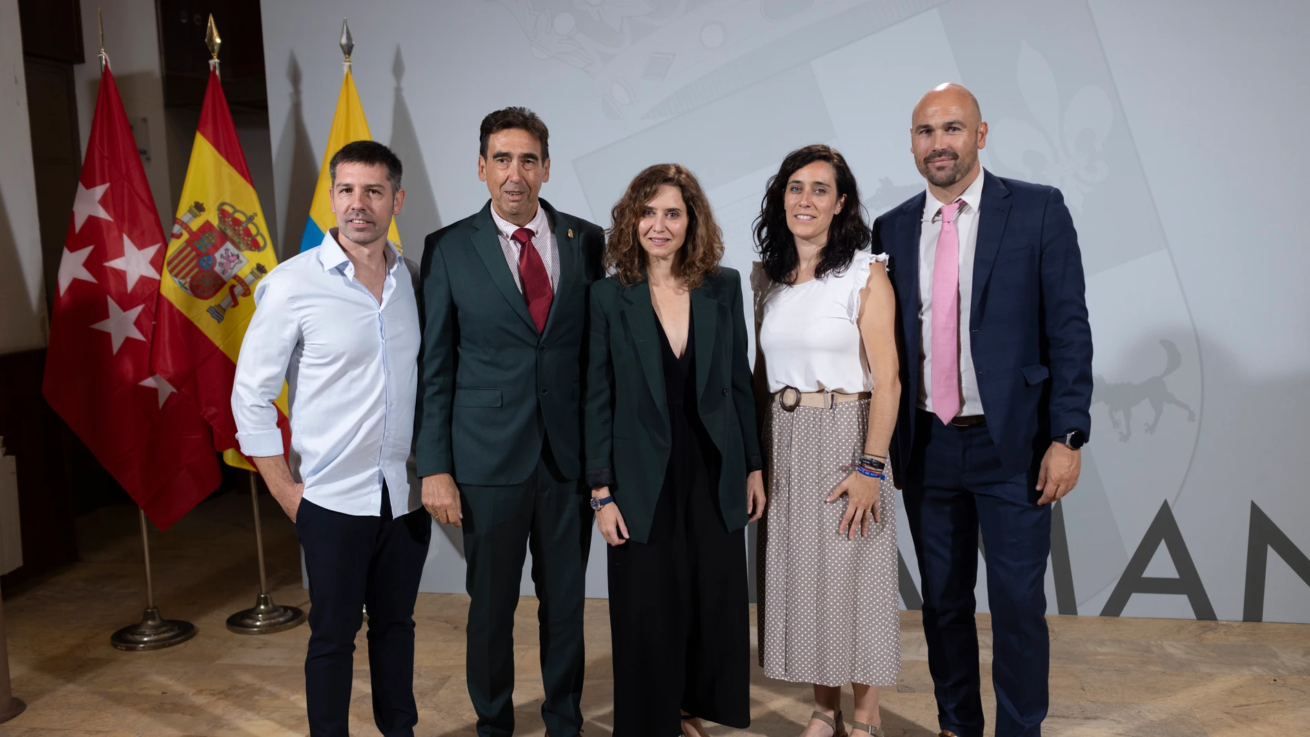Isabel Díaz Ayuso, tras el Consejo de gobierno celebrado en Villamanta