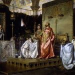 La Conversión de Recaredo, en una pintura histórica de Antonio Muñoz Degrain (1887).