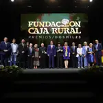 Premiados y autoridades de la Fundación Caja Rural de Zamora
