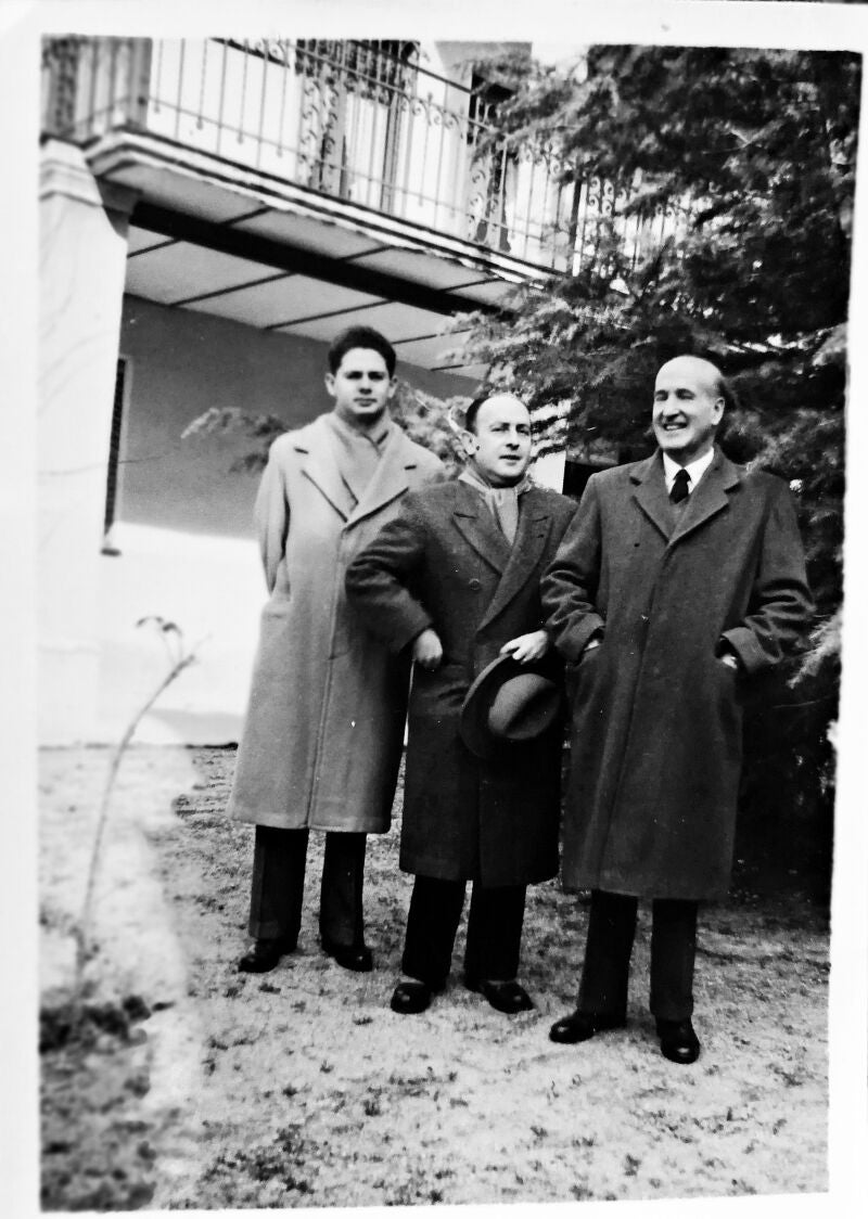 Gonzalo Losada, Guillermo de Torre y Vicente Aleixandre en 1952