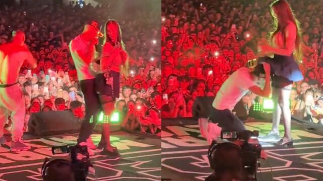 Yung Beef es acusado de machismo debido a un polémico gesto con una fan durante un concierto