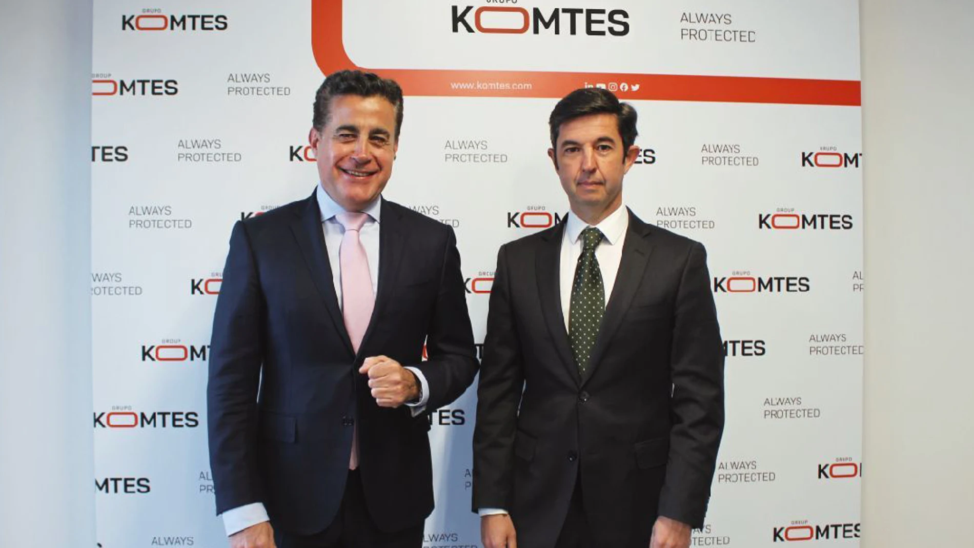 Raúl Melgosa Arcos y Juan Emilio Andino Rueda, de Grupo Komtes (Burgos)