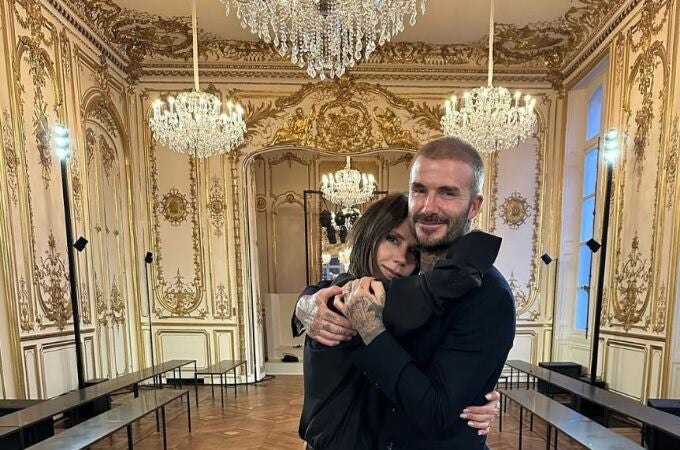 David Beckham y su mujer Victoria 