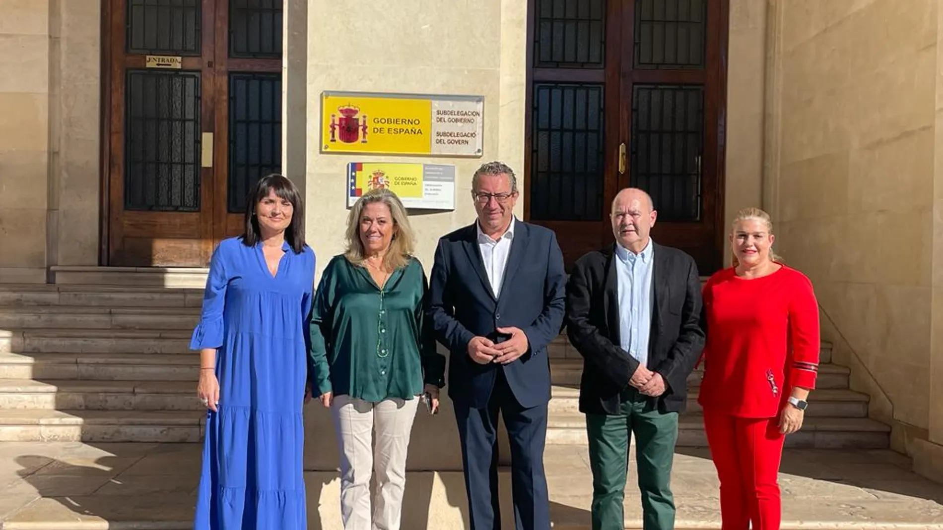Toni Pérez, presidente del PP de la provincia y de la Diputación de Alicante, hoy en la Subdelegación del Gobierno en Alicante