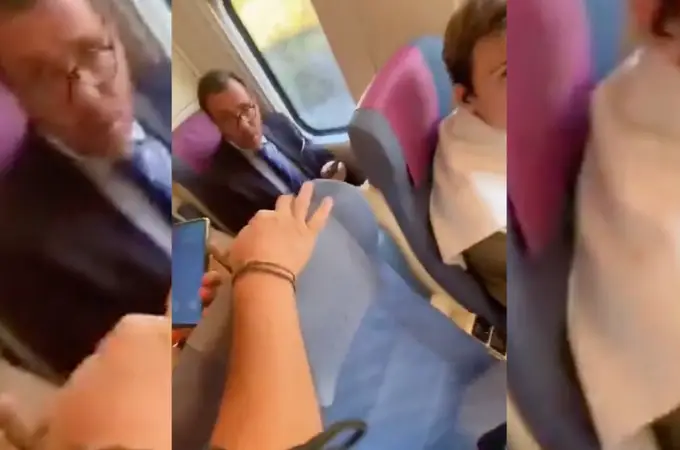 Sale a la luz un nuevo vídeo del altercado entre Óscar Puente y Lucas Burgueño en el tren 