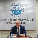 El presidente del CES de Castilla y León, Enrique Cabero