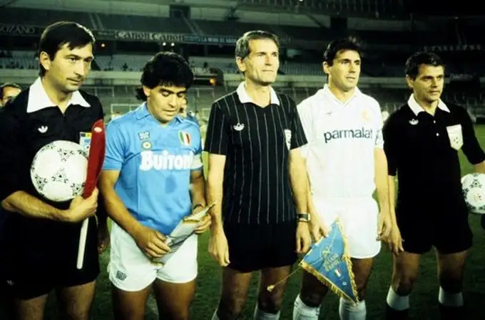 Aquellos Nápoles - Real Madrid de finales de los 80