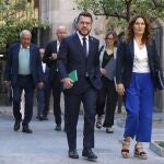 El presidente de la Generalitat, Pere Aragonès, y la consellera de Presidencia, Laura Vilagrà, ayer
