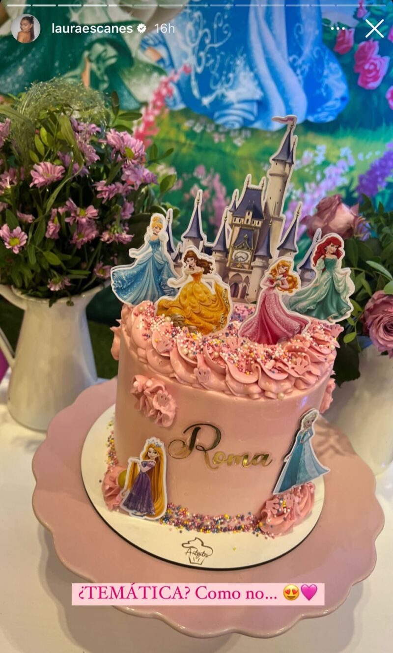 La tarta de cumpleaños de Roma, hija de Laura Escanes 