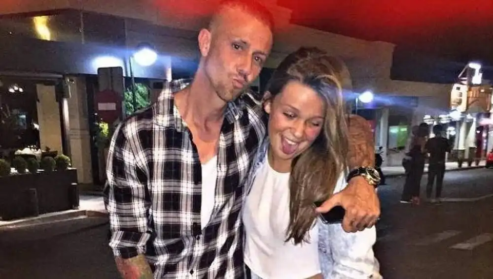 Guti junto a su hija Zayra