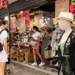 Comercios en el centro de Madrid