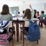 Imagen de una clase en un colegio de Madrid