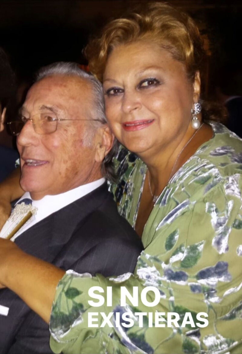 Story de Paloma Cuevas con una imagen de sus padres