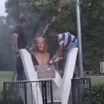 Derriban una estatua del Che Guevara en El Salvador