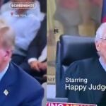 El contraste viral de expresiones en el juicio de Donald Trump