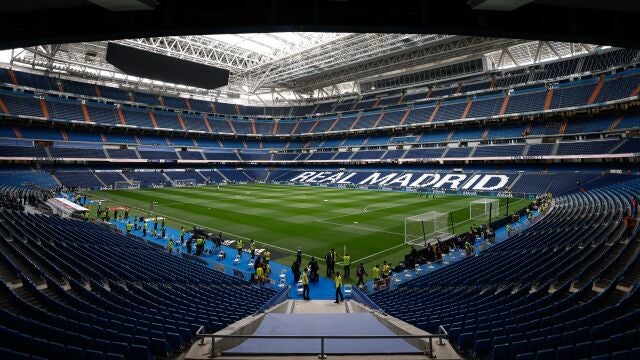 General view of the Santiago Bernabeu stadium before the first football match of LaLiga EA Sports on September 01, 2023, in Las Rozas, Madrid, Spain. Oscar J. Barroso / Afp7 02/09/2023 ONLY FOR USE IN SPAIN