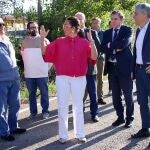 La consejera de Movilidad visita los trabajos efectuados en el tramo entre Sabero y Boñar de la misma vía con una inversión cercana a los 1,7 millones
