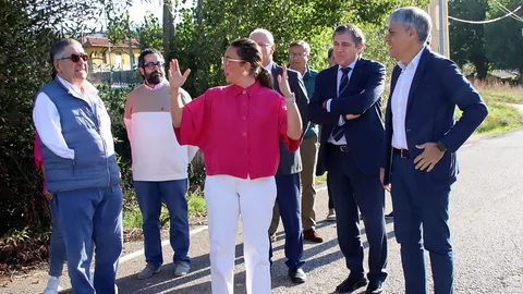 La consejera de Movilidad visita los trabajos efectuados en el tramo entre Sabero y Boñar de la misma vía con una inversión cercana a los 1,7 millones