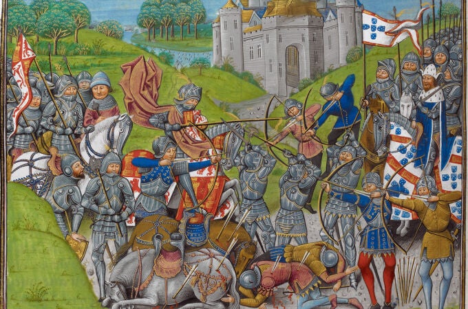 Las fuerzas lusas se baten con los castellanos en Aljubarrota (1385)