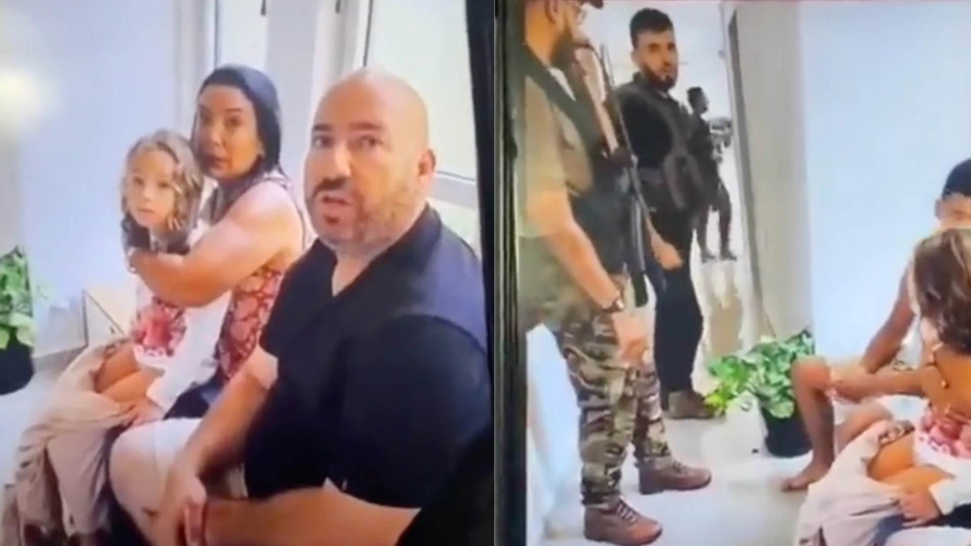 Familia hebrea retenida por las fuerzas de Hamás
