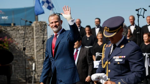 Rey Felipe VI en el 40 aniversario de Confebask