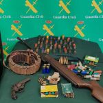 Armas que se ha incautado la Guardia Civil