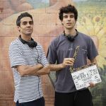 Javier Ambrossi y Javier Calvo en el primer día de rodaje de ls serie 
