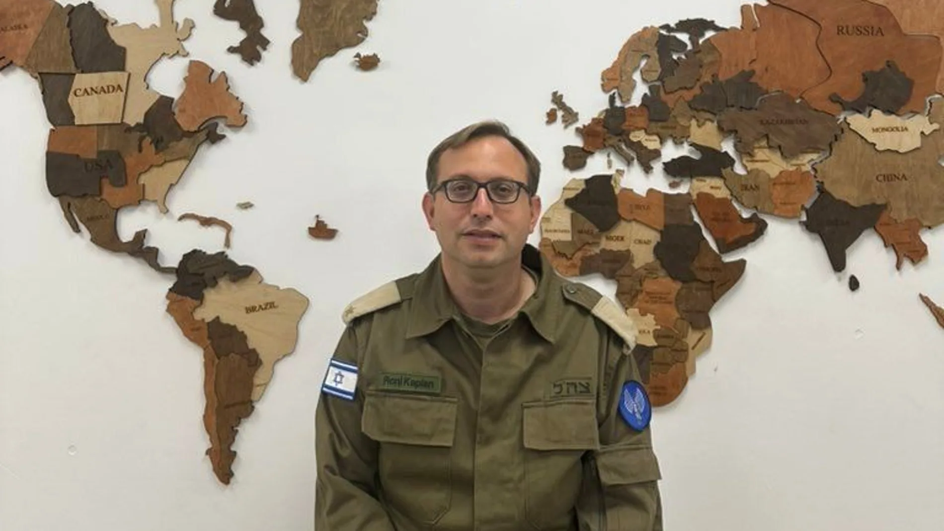 Roni Kaplan, portavoz de las Fuerzas de Defensa de Israel