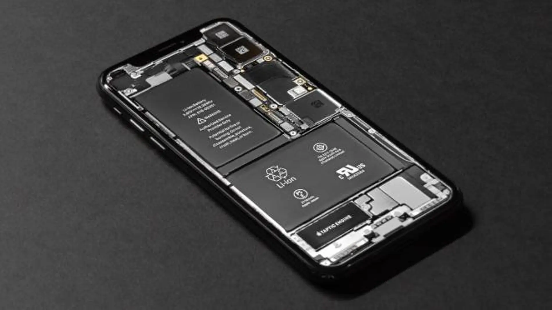 Batería en un móvil iPhone. 