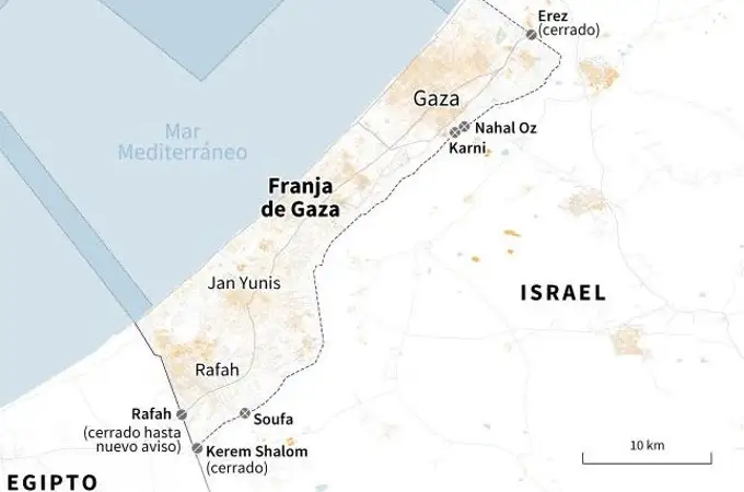 Así es la franja de Gaza en datos y mapas: todas las claves para entender qué esta pasando