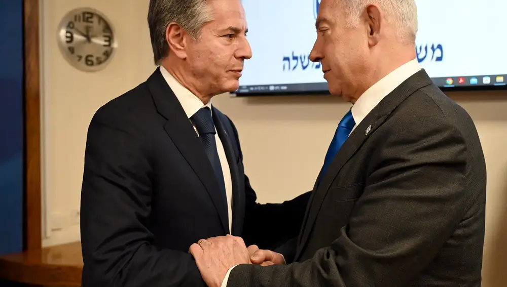 Israeli Prime Minister Netanyahu meets US Secretary of State Blinken in Tel Aviv