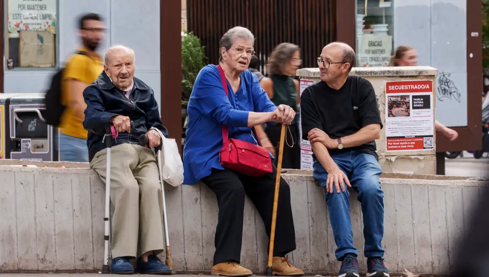 jubilados en el centro de Madrid. David Jar