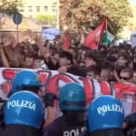 Violenta manifestación en Roma en apoyo a Hamás