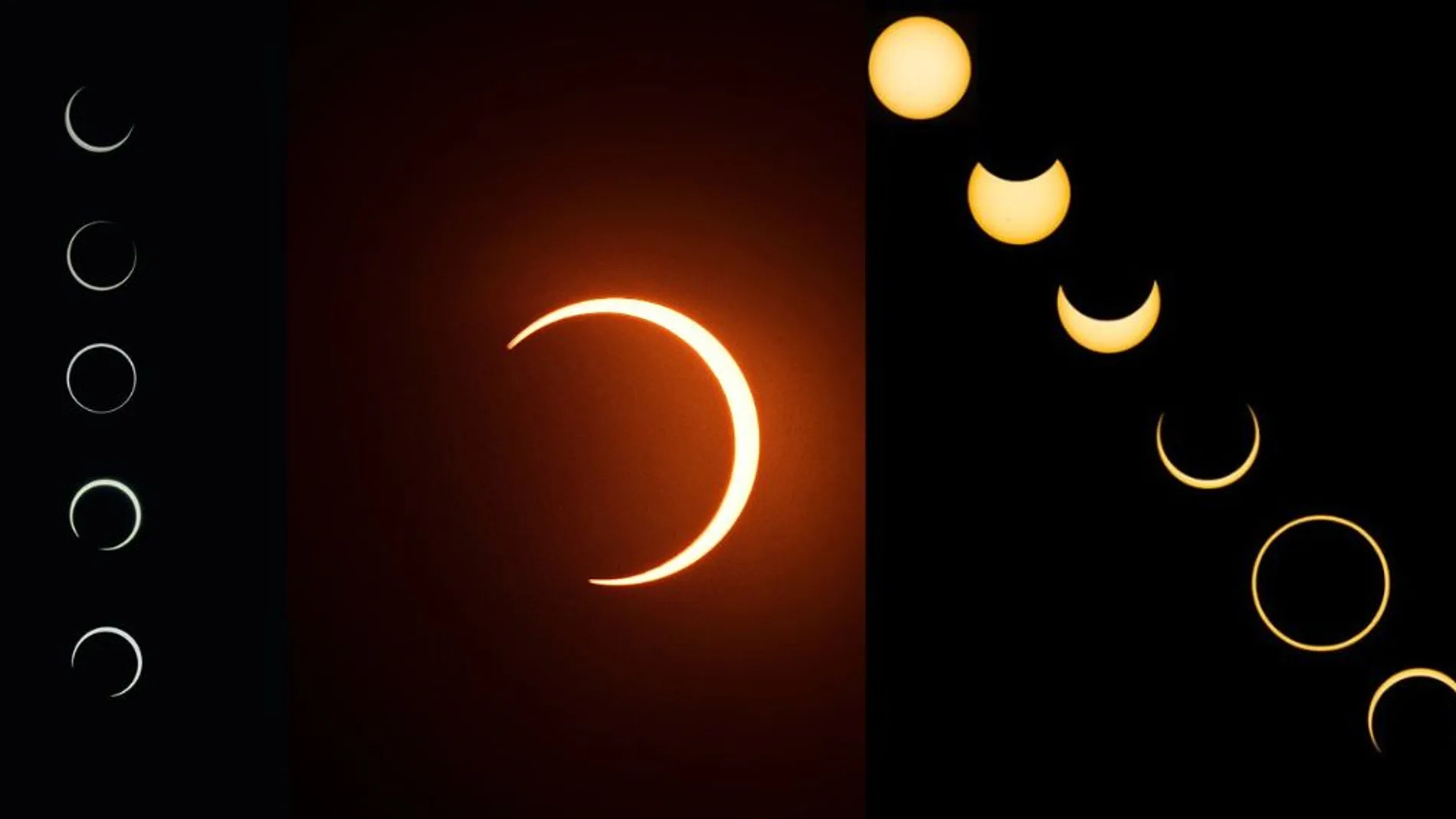 Así se vio el increíble eclipse solar anular de hoy