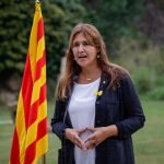 Laura Boràs, en el homenaje al ex presidente de la Generalitat, Lluís Companys
