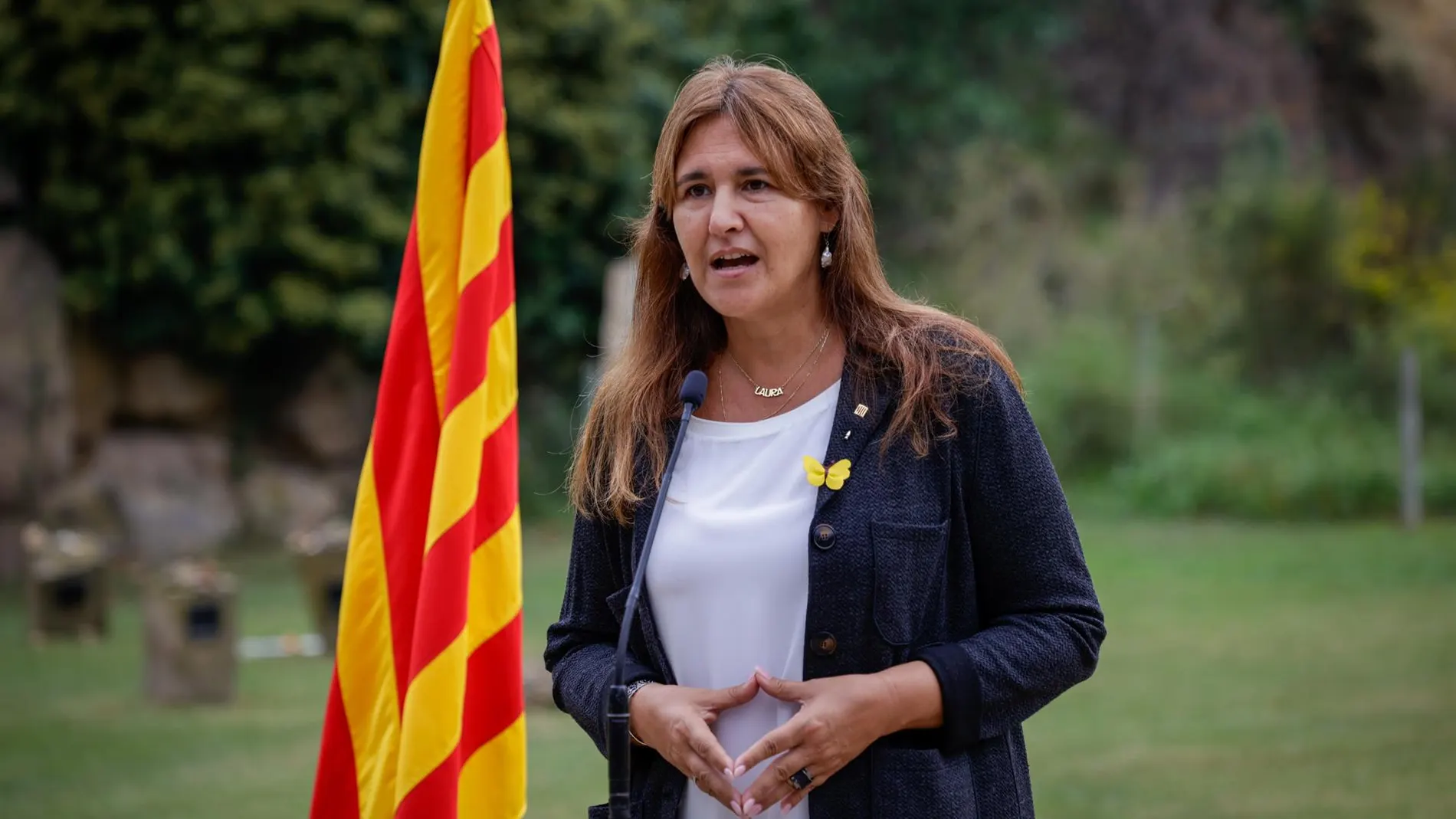 Laura Boràs, en el homenaje al ex presidente de la Generalitat, Lluís Companys