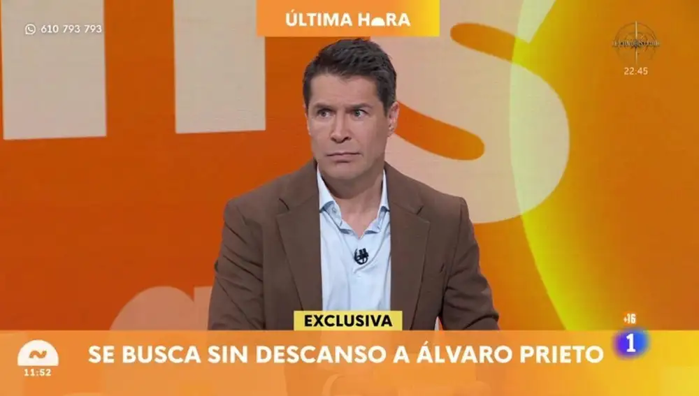 Momento del programa Mañaneros en el que anuncian la aparición de un cuerpo que después se confirmó que era el de Álvaro Prieto
