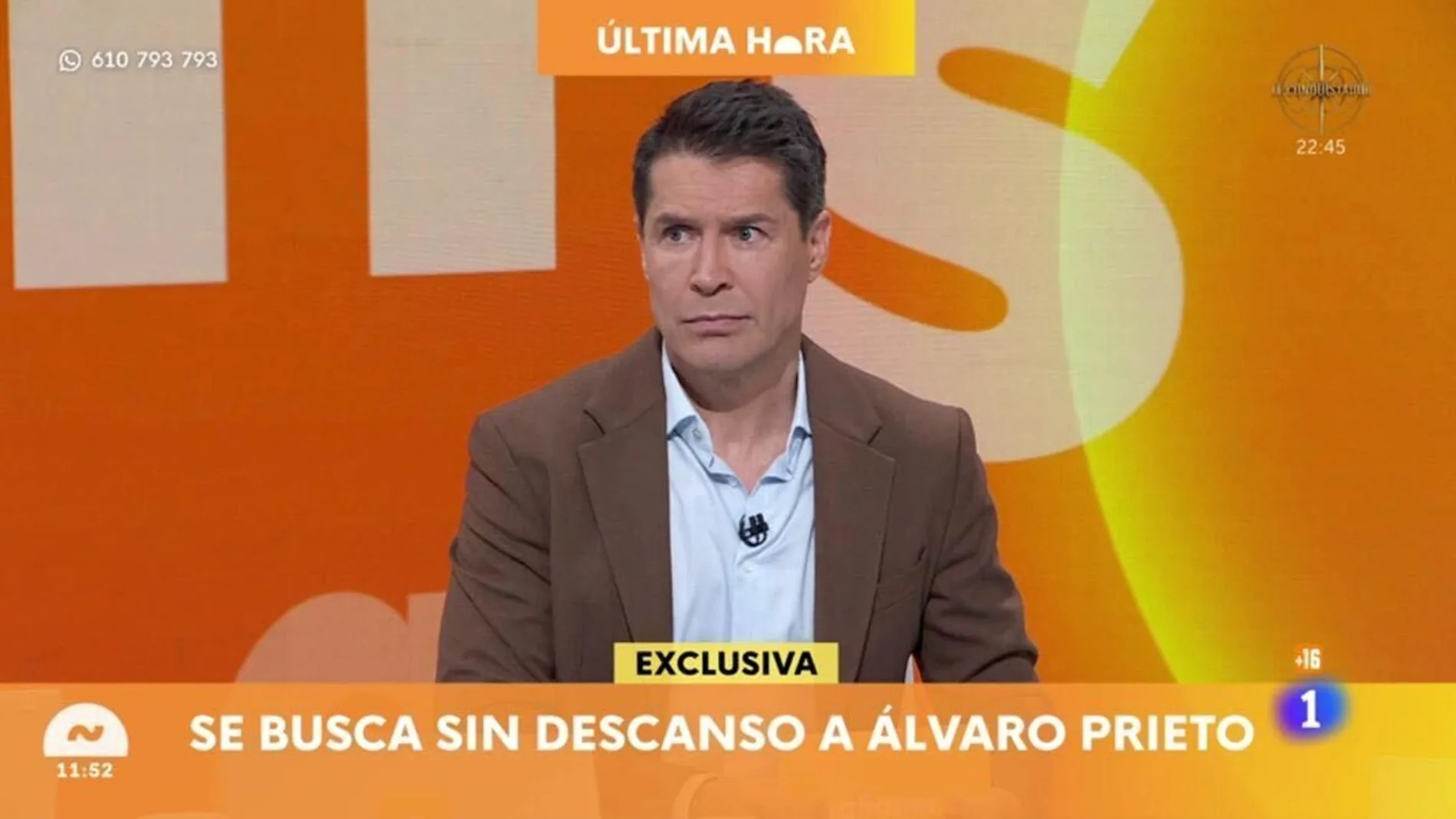 Momento del programa Mañaneros en el que anuncian la aparición de un cuerpo que después se confirmó que era el de Álvaro Prieto