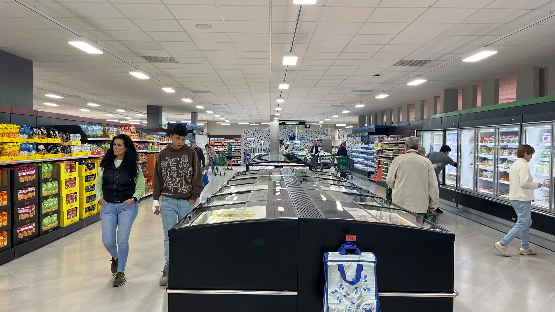 Interior del supermercado de Mercadona