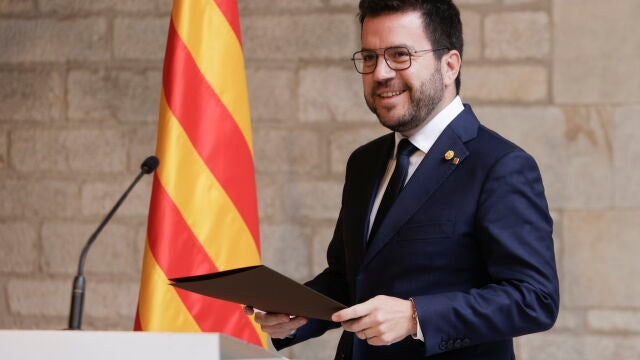 El presidente de la Generalitat, Pere Aragonès